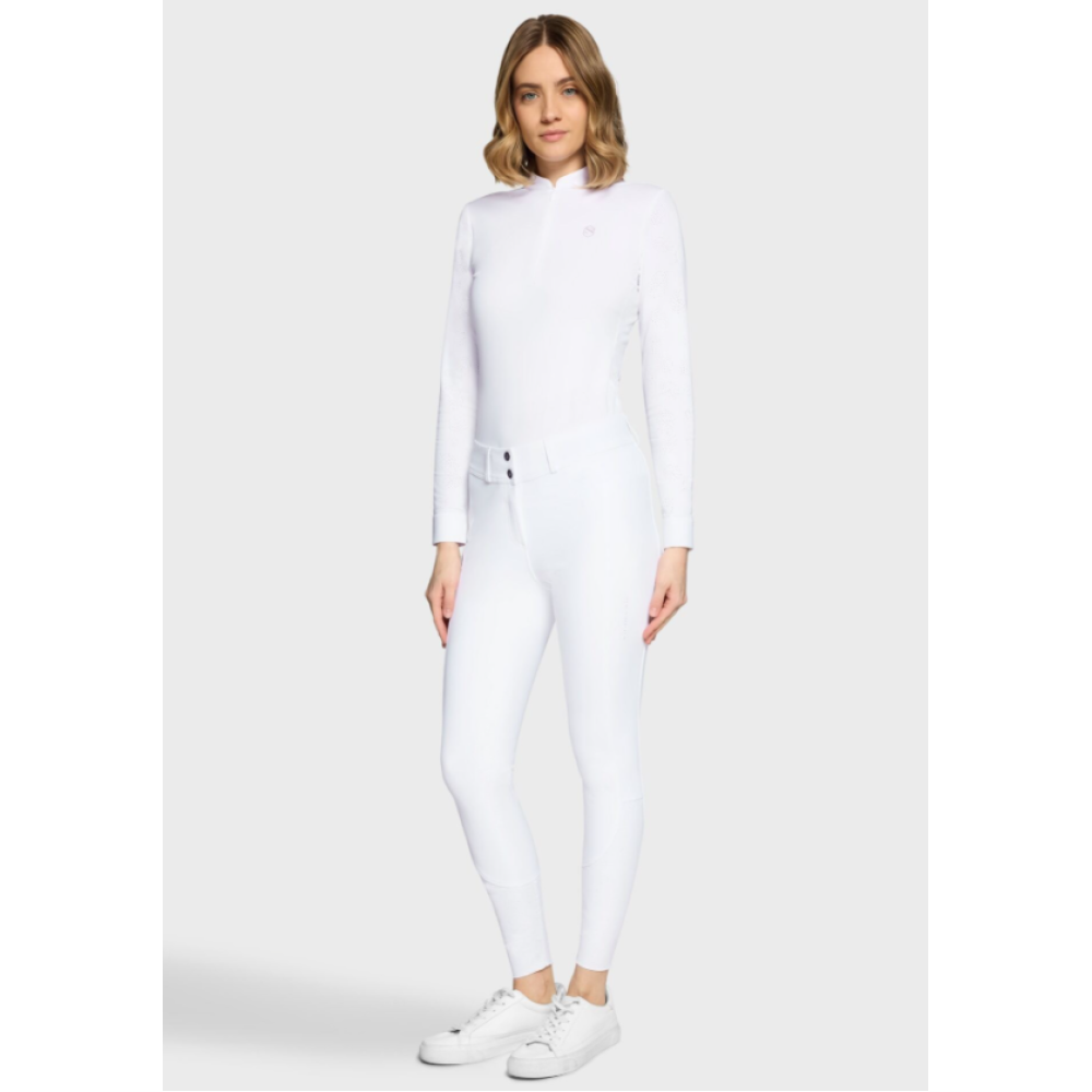RIDING BREECHES SAMSHIELD AURELIE AIR KNEE GRIP (White)