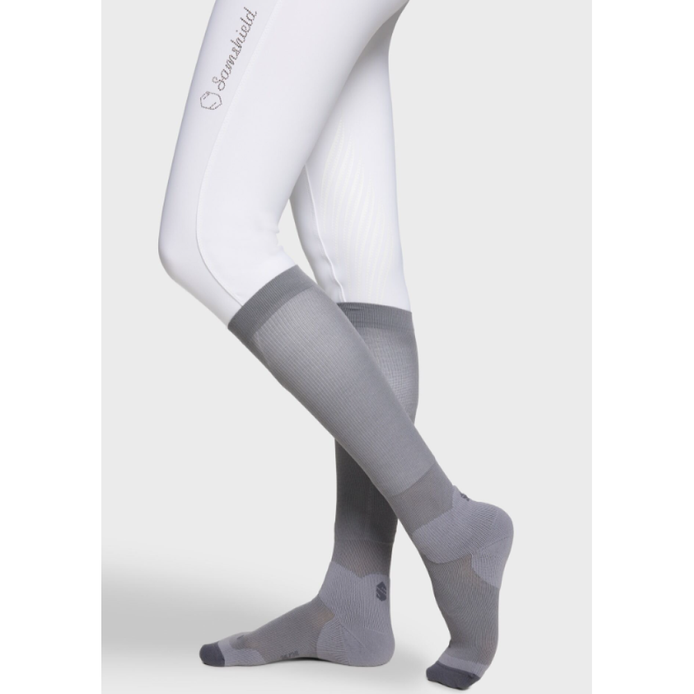 RIDING SOCKS SAMSHIELD BALZANE CRYSTAL BLAZON (Dusty Blue)