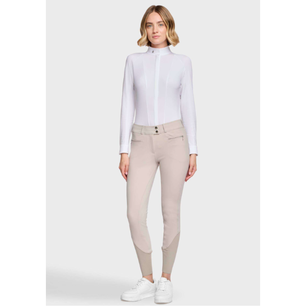 RIDING BREECHES SAMSHIELD CHLOE 3D KNEE GRIP (Beige)