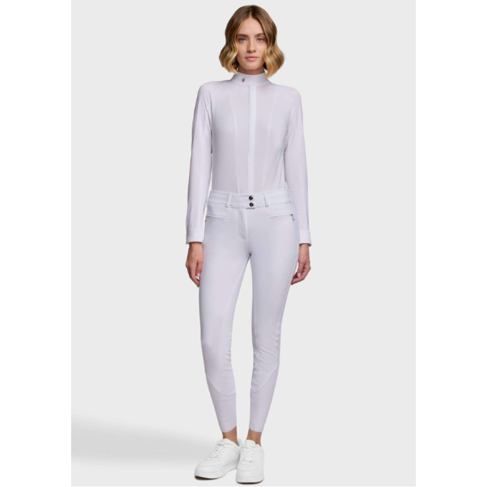 RIDING BREECHES SAMSHIELD CHLOE 3D KNEE GRIP (White)