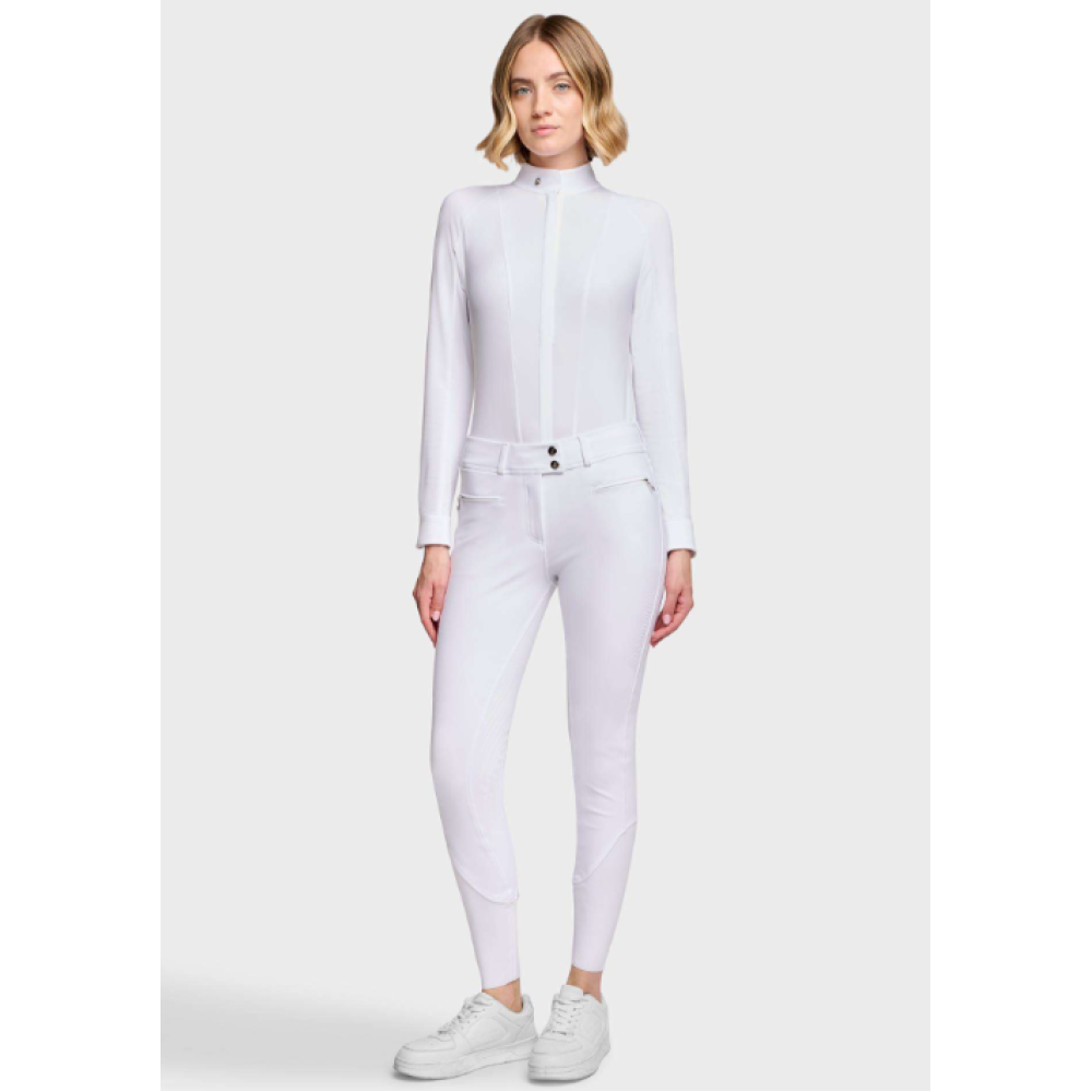 RIDING BREECHES SAMSHIELD CHLOE 3D FULL GRIP (White)