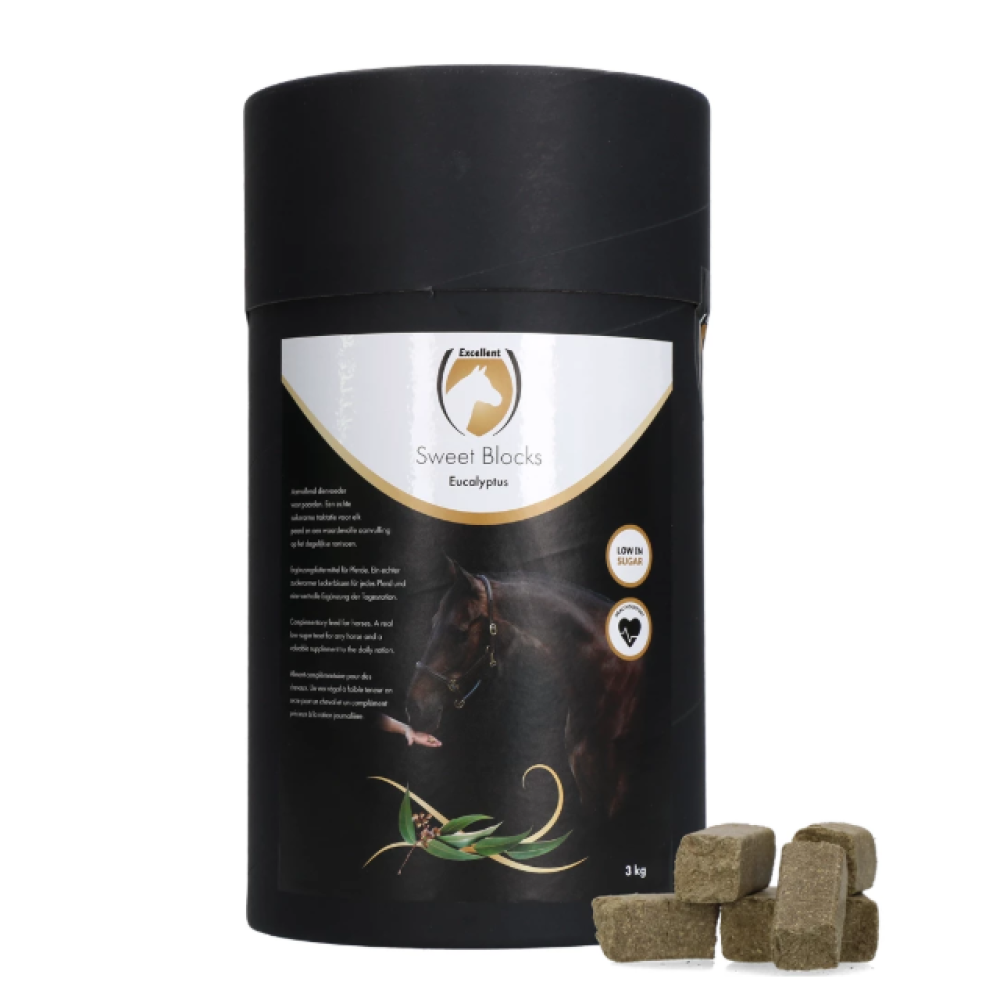 SKANĖSTAI ŽIRGAMS SWEET BLOCKS EUCALYPTUS 3KG