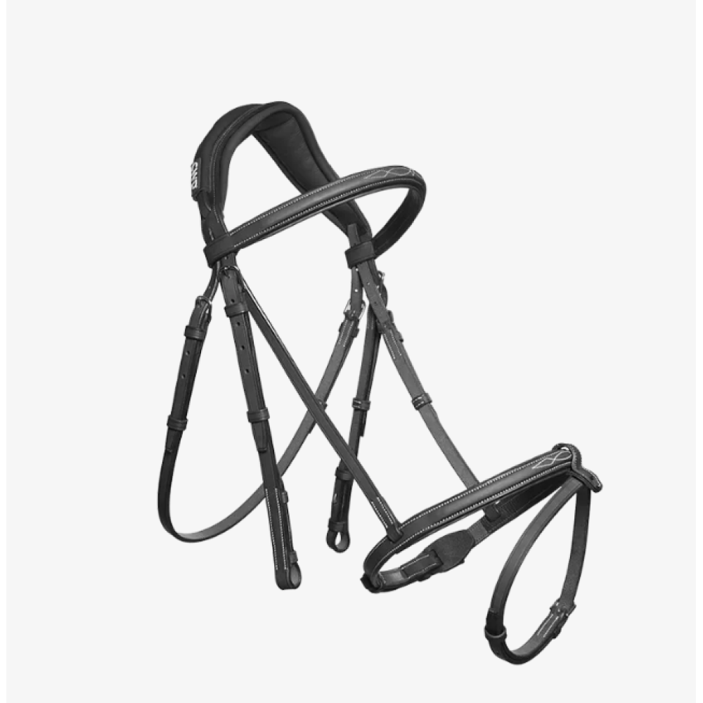 УЗДЕЧКА CWD ANATOMIC FRENCH NOSEBAND WITH FANCY STICHING (чёрный)