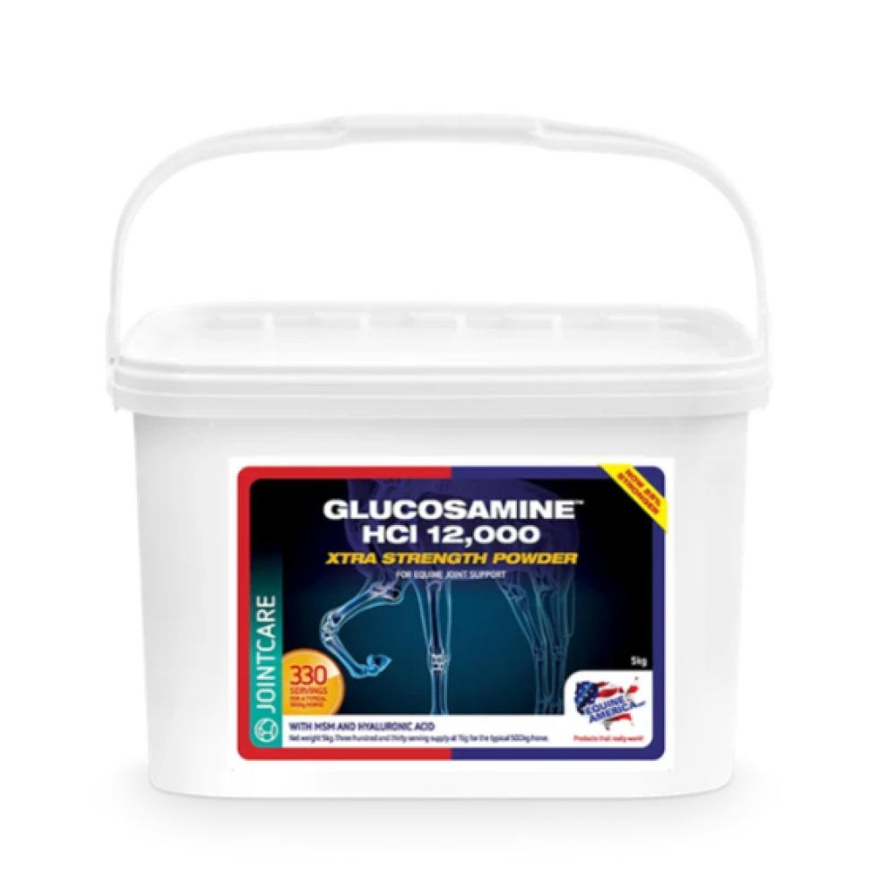 PAPILDAS ŽIRGAMS EQUINE AMERICA GLUCOSAMINE HCI 12.000 XTRA STRENGHT POWDER 5KG