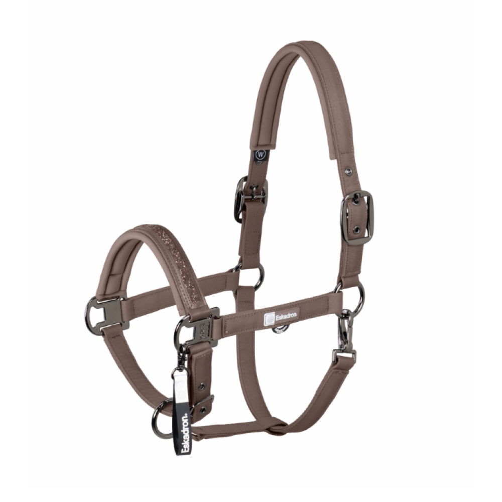 HEADCOLLAR ESKADRON SPARKLE JEWEL DOUBLE PIN (Powder Taupe)