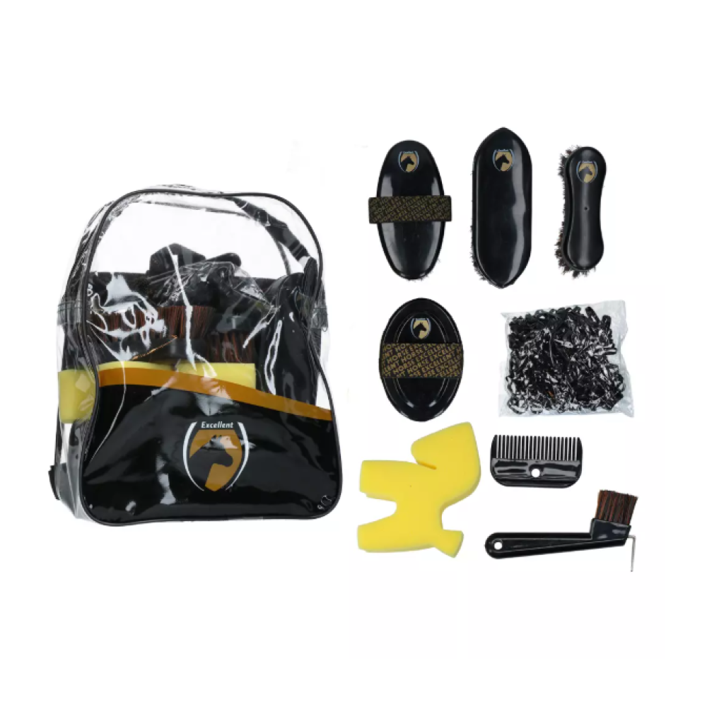 ŠEPEČIŲ RINKINYS EXCELLENT HORSE GROOMING SET JUNIOR
