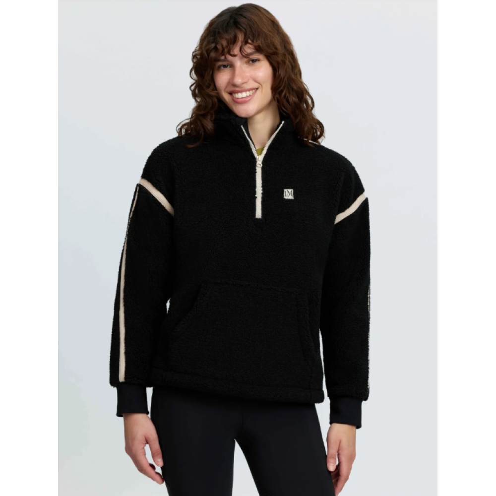LEMIEUX AVERY TEDDY QUATER ZIP FLEECE (Black)