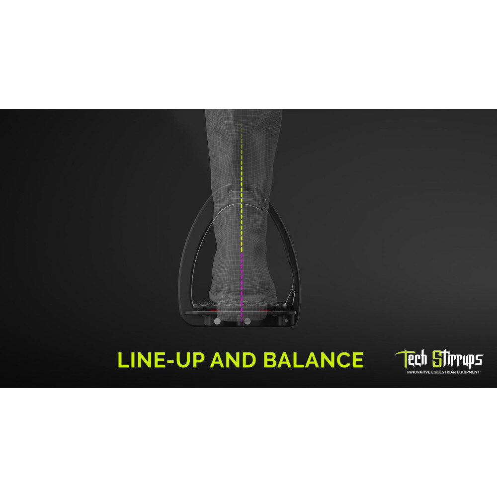 STIRRUPS TECHSTIRRUPS VENICE PLUS EVO SAFETY (Black/Silver)-6