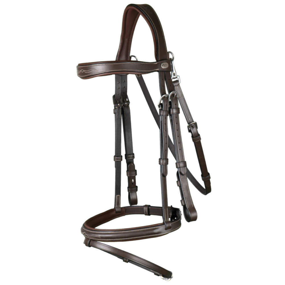 KAMANOS DYON FLASH NOSEBAND WITH SNAP HOOK (Ruda)