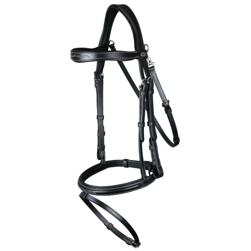 KAMANOS DYON FLASH NOSEBAND WITH SNAP HOOK (Ruda)-4