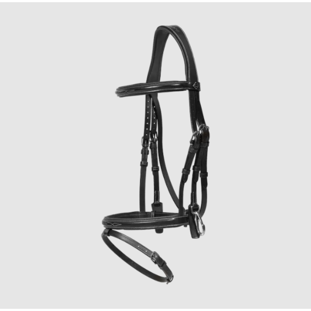 УЗДЕЧКА DYON FLASH NOSEBAND WITH SNAP CHEEKPIECES (Черный)