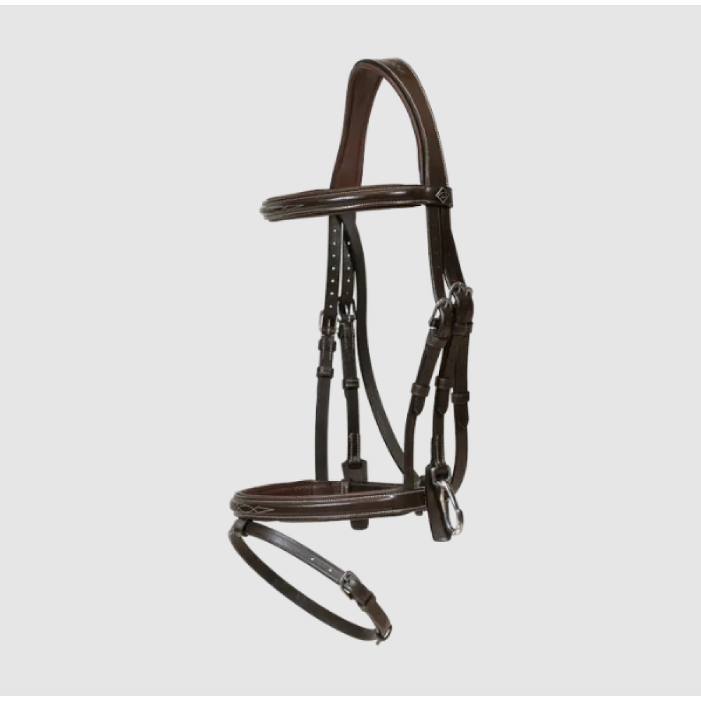 УЗДЕЧКА DYON FLASH NOSEBAND WITH SNAP CHEEKPIECES (Коричневый)