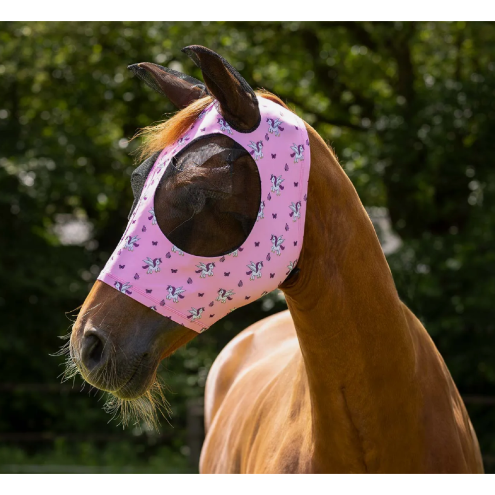 KAUKĖ NUO MUSIŲ QHP FLY MASK SUPER BUG (Unicorn)