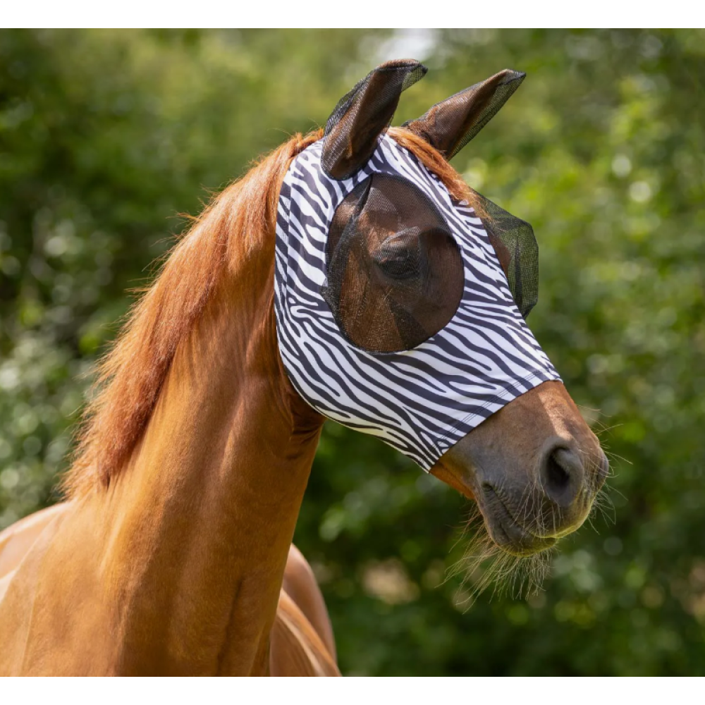 KAUKĖ NUO MUSIŲ QHP FLY MASK SUPER BUG (Zebra)