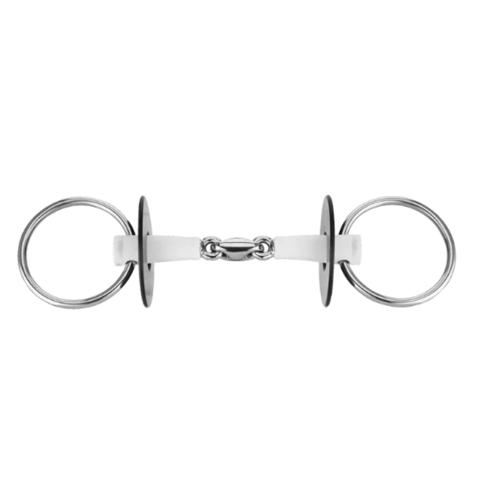 ŽĄSLAI SPRENGER NATHE CONTROL LOOSE RING SNAFFLE 15MM DOUBLE JOINTED