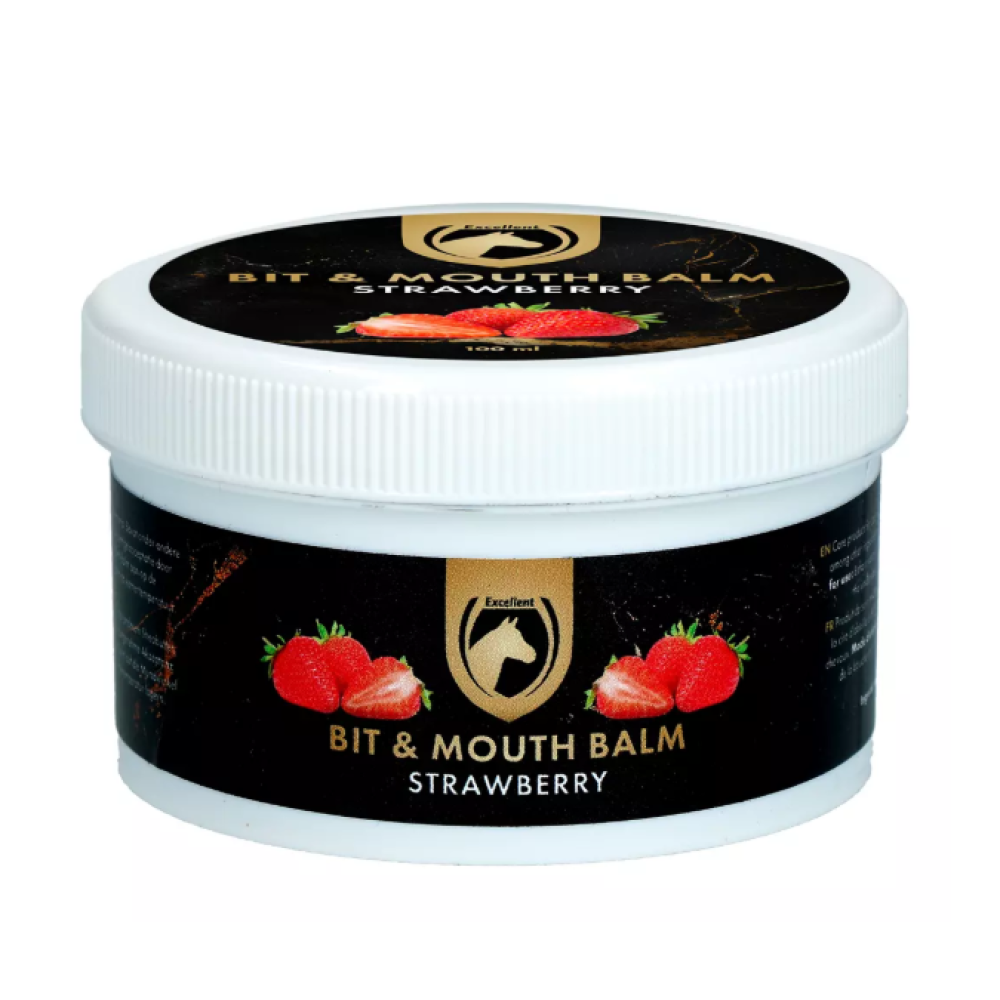 BALZAMAS ŽIRGO BURNAI EXCELLENT HORSE BIT AND MOUTH BALM 100ML STRAWBEERY